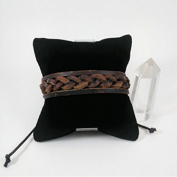 Handmade Other - 🚫GIFTED🚫 Braided Leather Bracelet